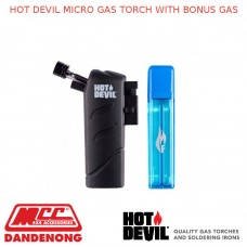 HOT DEVIL MICRO GAS TORCH WITH BONUS GAS